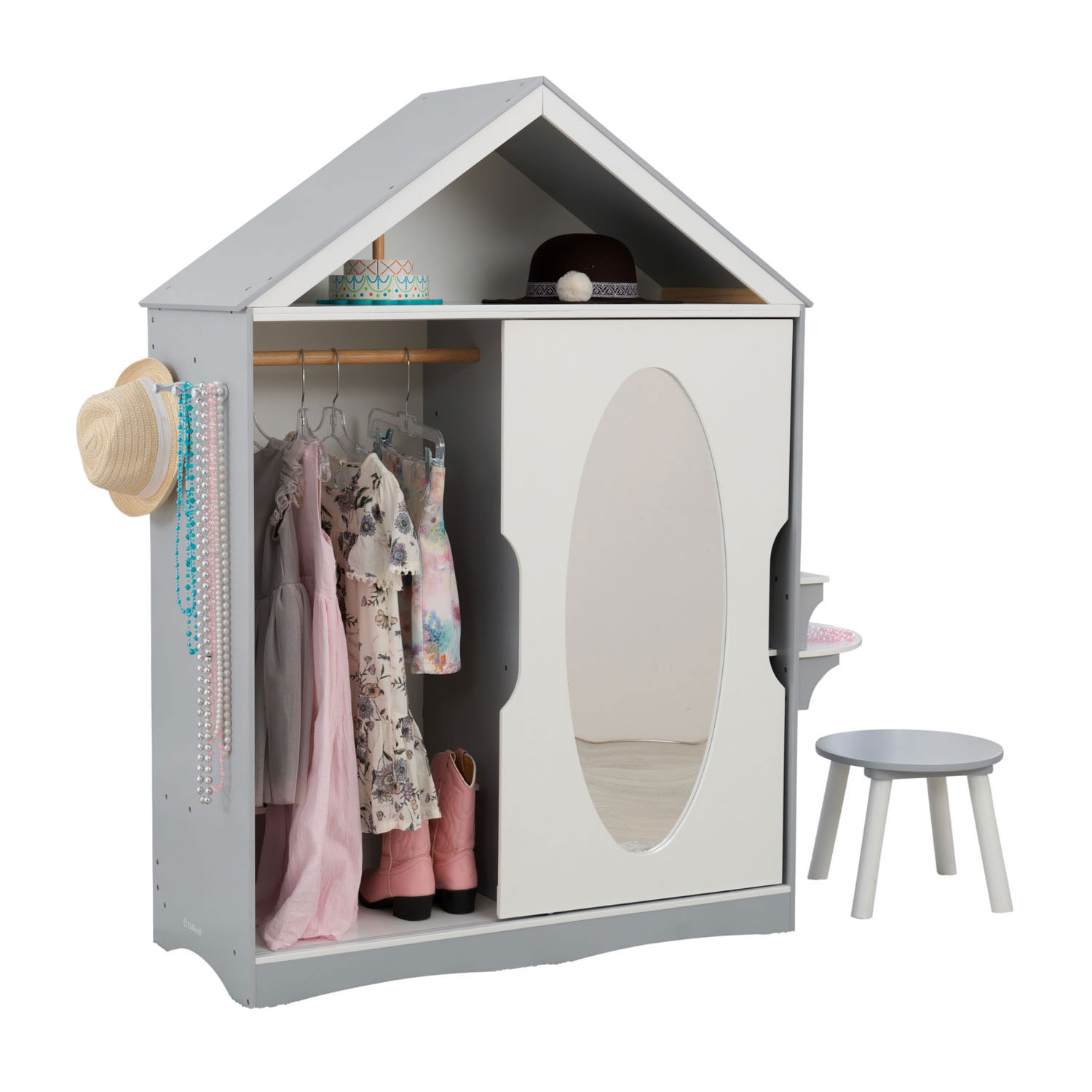 KidKraft Kinderkledingkast met Kaptafel en Stoel