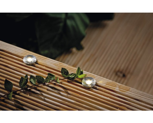 Plug & Shine Inbouwspot Verlengset IP67 5x0,22W 3 lm 3000K MicroPen II zilver 230/24V 5 stuks