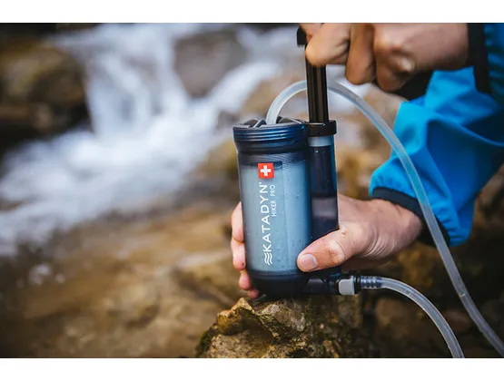 Katadyn Hiker Pro, Transparent, Sort, Silikone, Plast