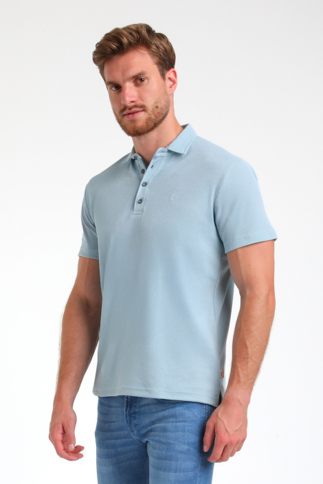 Gabbiano blauwe heren polo