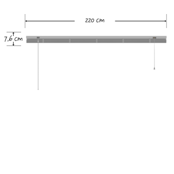 KARWEI aluminium jaloezie 25 mm zilver (kleurnr. 221) 220x180 cm (bxh)