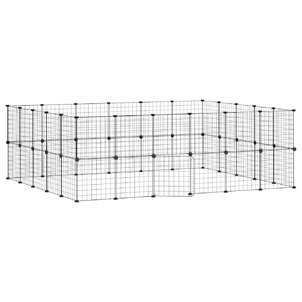 vidaXL Cage pour animaux 44 panneaux