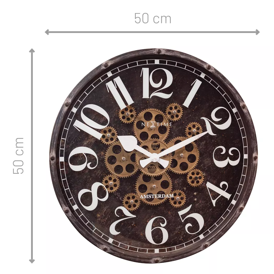 Quarzwanduhr Henry Ø 50 cm