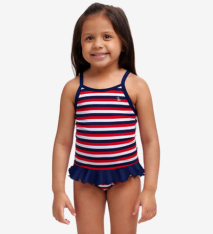 Funkita Bådedragt - Belted Frill - UV50+ - Riviera