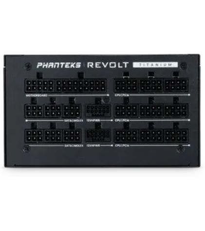 Phanteks Netzteil Revolt Titanium 1600 W Leistungsstarkes ATX 3.0 Netzteil mit 1600W, 80 PLUS Titanium zertifiziert, vollständig modular, kabellos und nativer 12 VHPWR Unterstützung