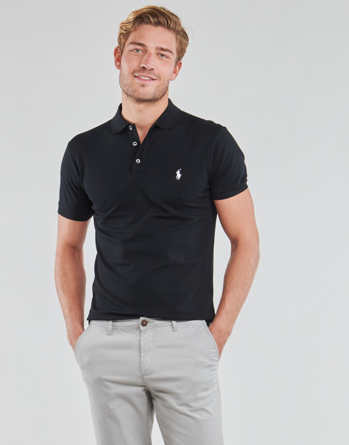 Polo Ralph Lauren - POLO CINTRE SLIM FIT EN COTON STRETCH MESH LOGO PONY PLAYER Negro