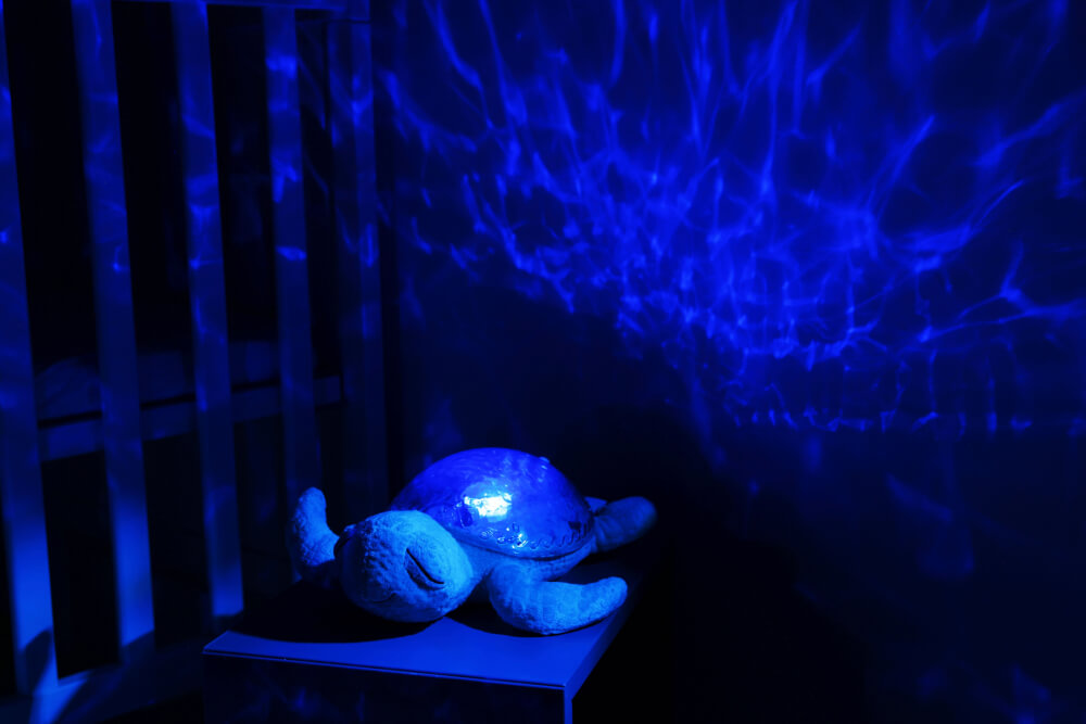 Cloudb Nachtlicht Tranquil Turtle™ Einschlafhilfe Schildkröte Aqua (wiederaufladbar)
