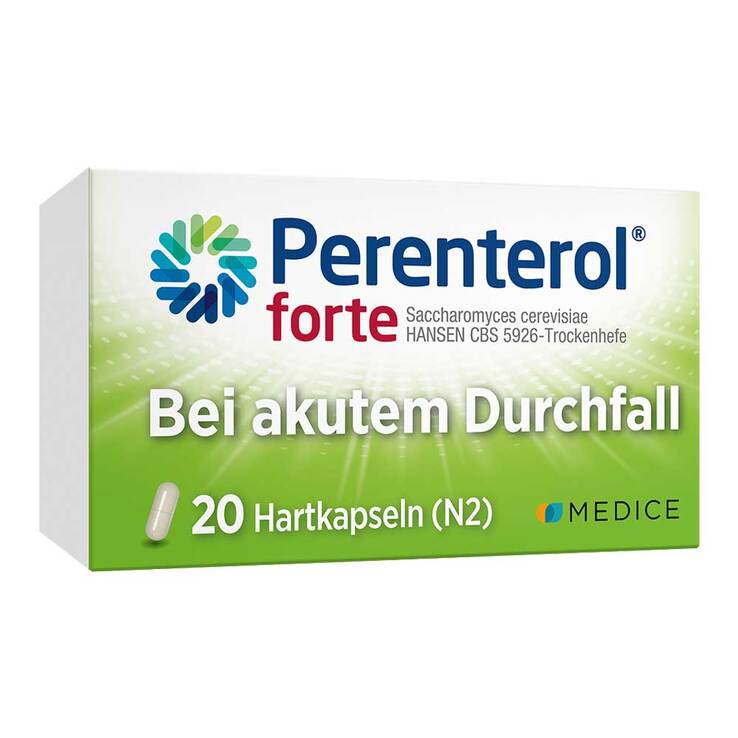 Perenterol forte 250 mg bei akutem Durchfall & zur Vorbeugung, 20 St