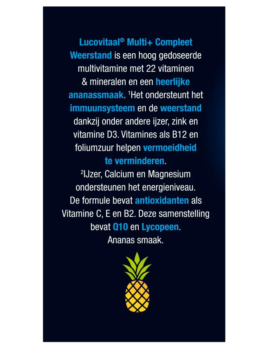 Multi+ Hoog gedoseerd 60 kauwtabletten