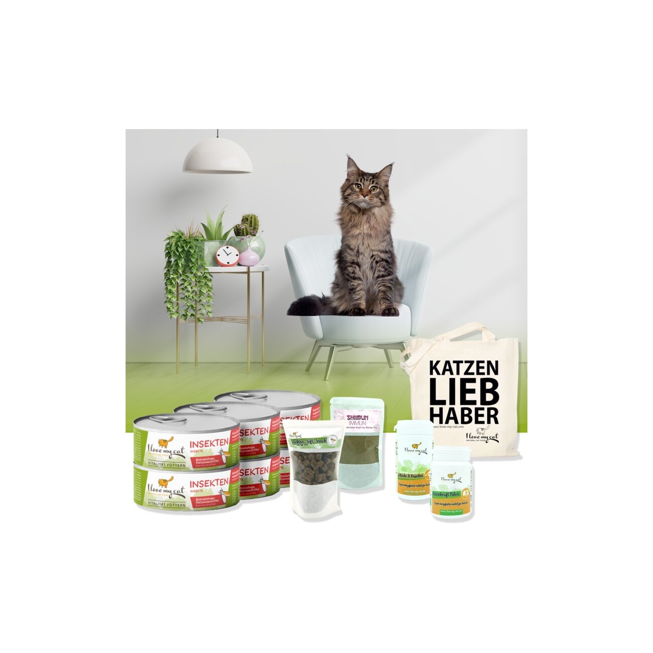 I love my cat Sparset für Maine Coon