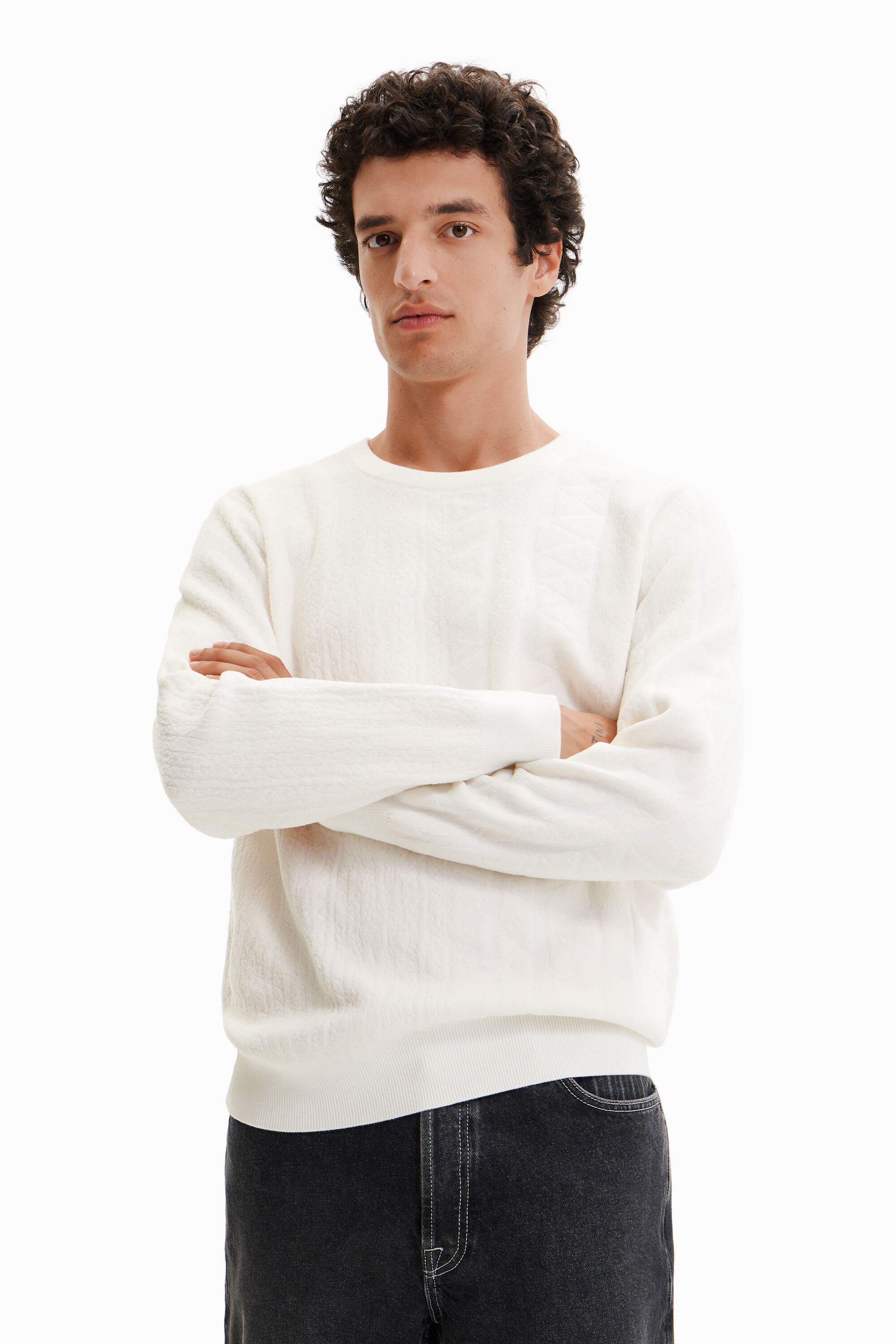 Pull motifs jacquard