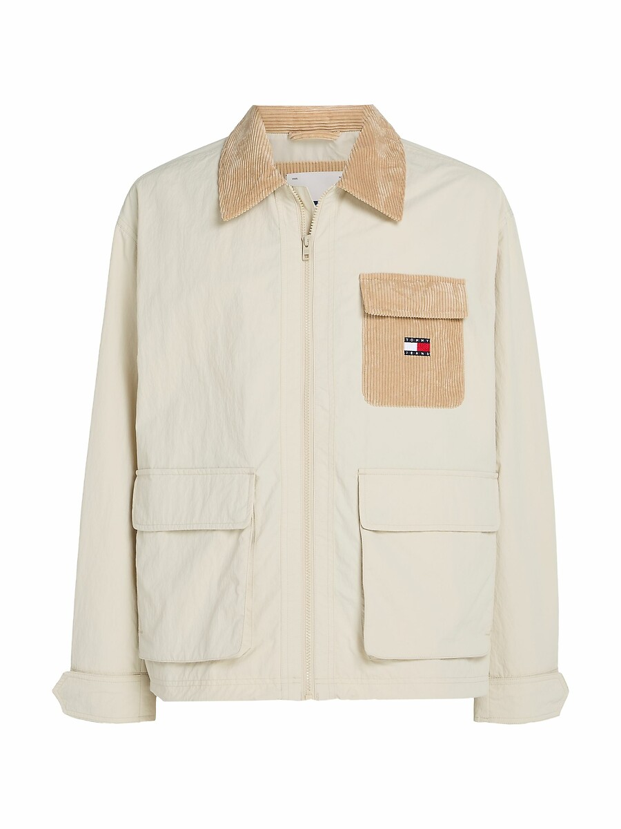 TOMMY JEANS<br>Jaqueta em 2 materiais com bolsos de veludo