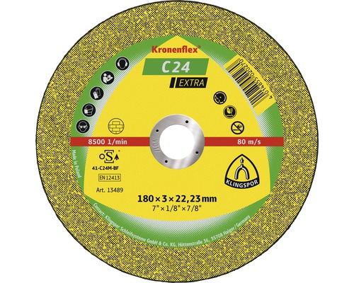 Doorslijpschijf Klingspor C 24 Extra Ø 115x22,23 mm