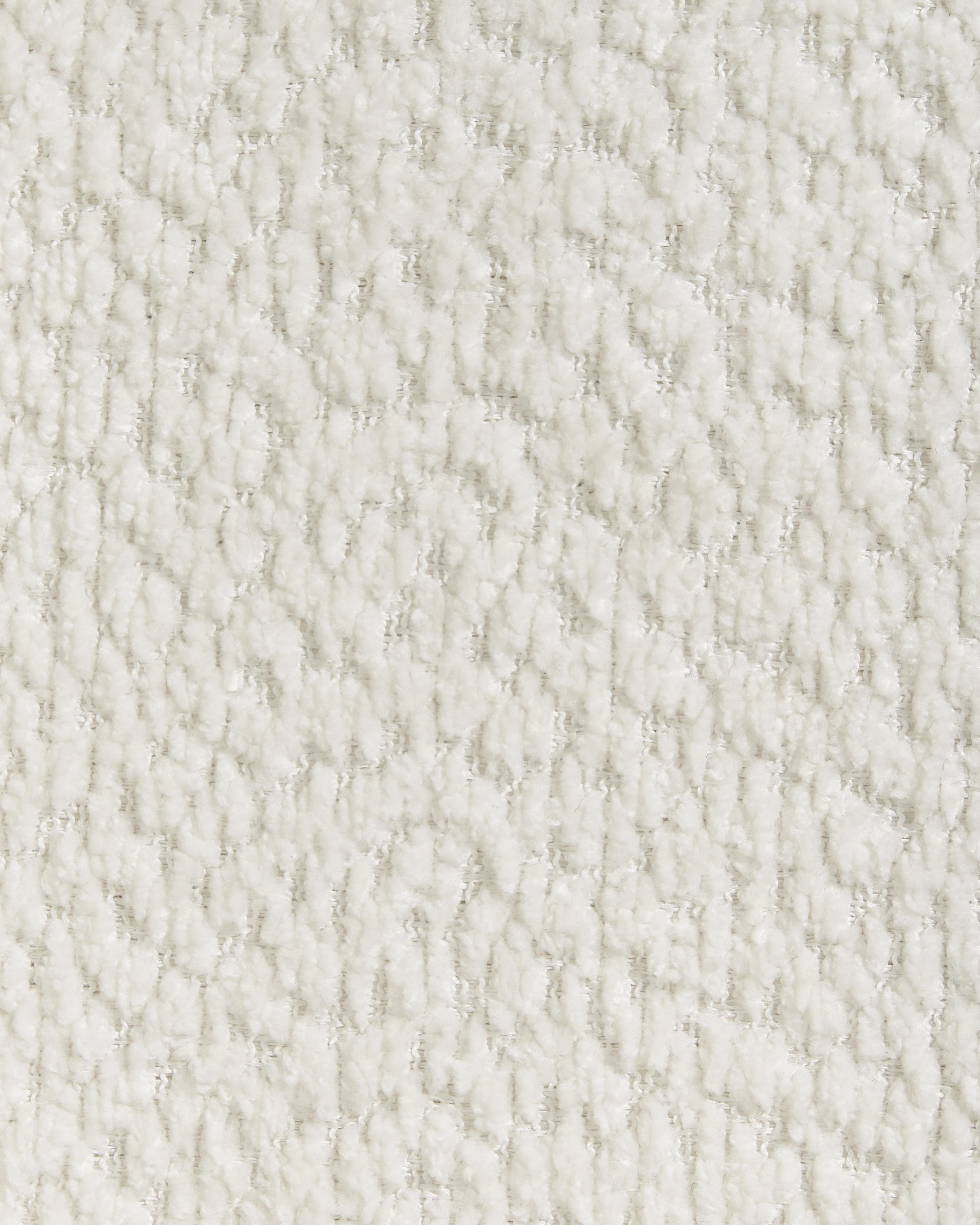 Fauteuil BUREA Chenille Gebroken wit