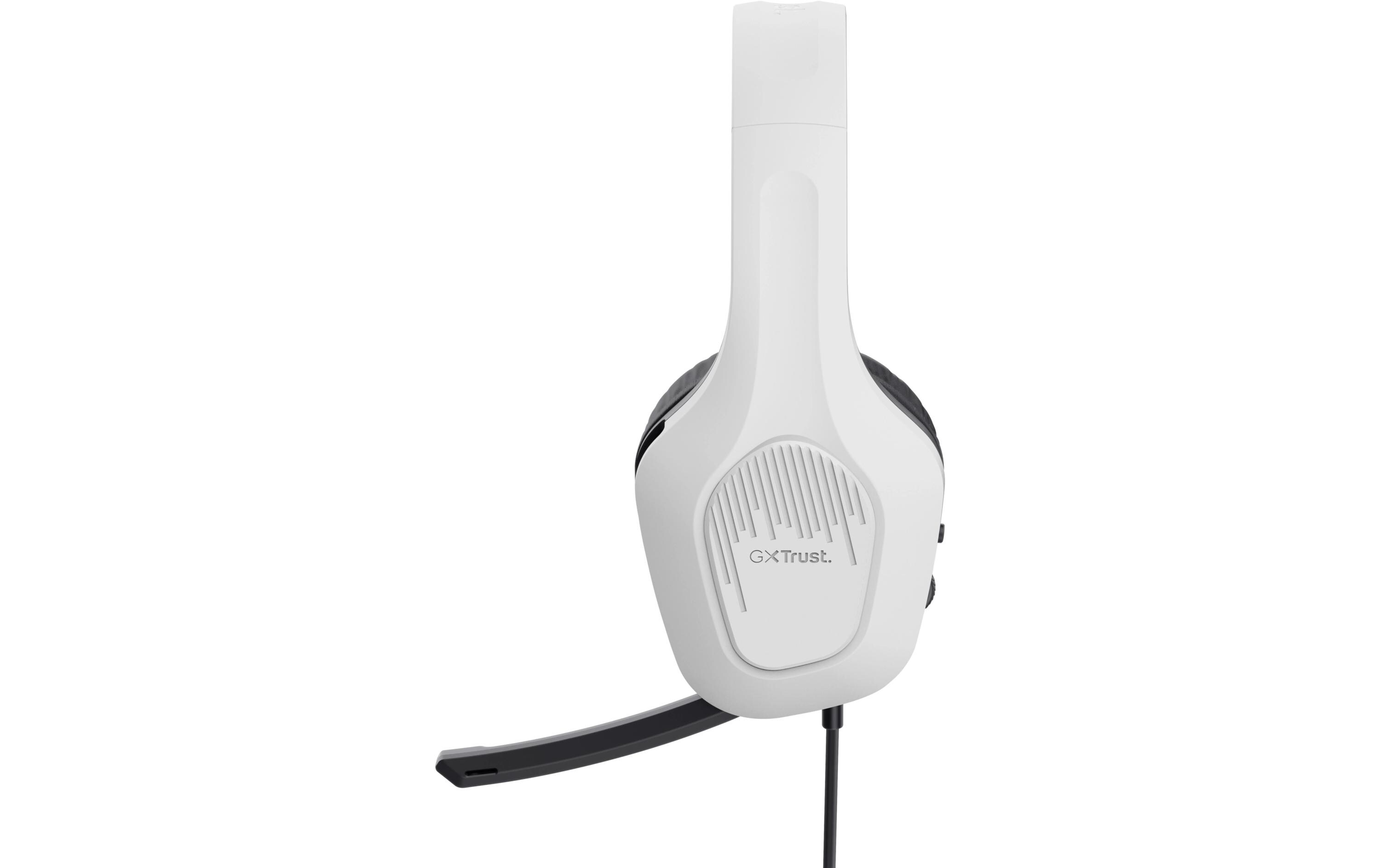 Headset GXT 415W Zirox Schwarz/WeissGaming-Headset mit komfortablen ohrumschliessenden Polstern und einstellbarem Mikrofon