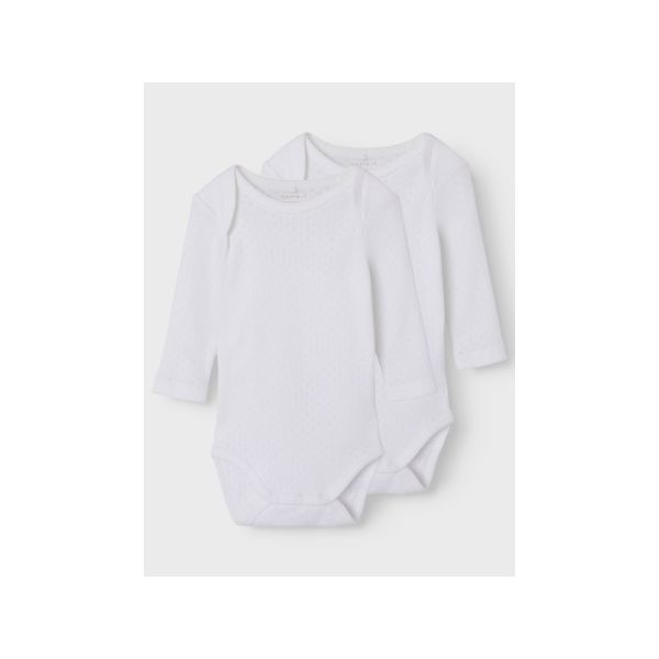 Name It Romper Needledrop 2-Pack Bright White