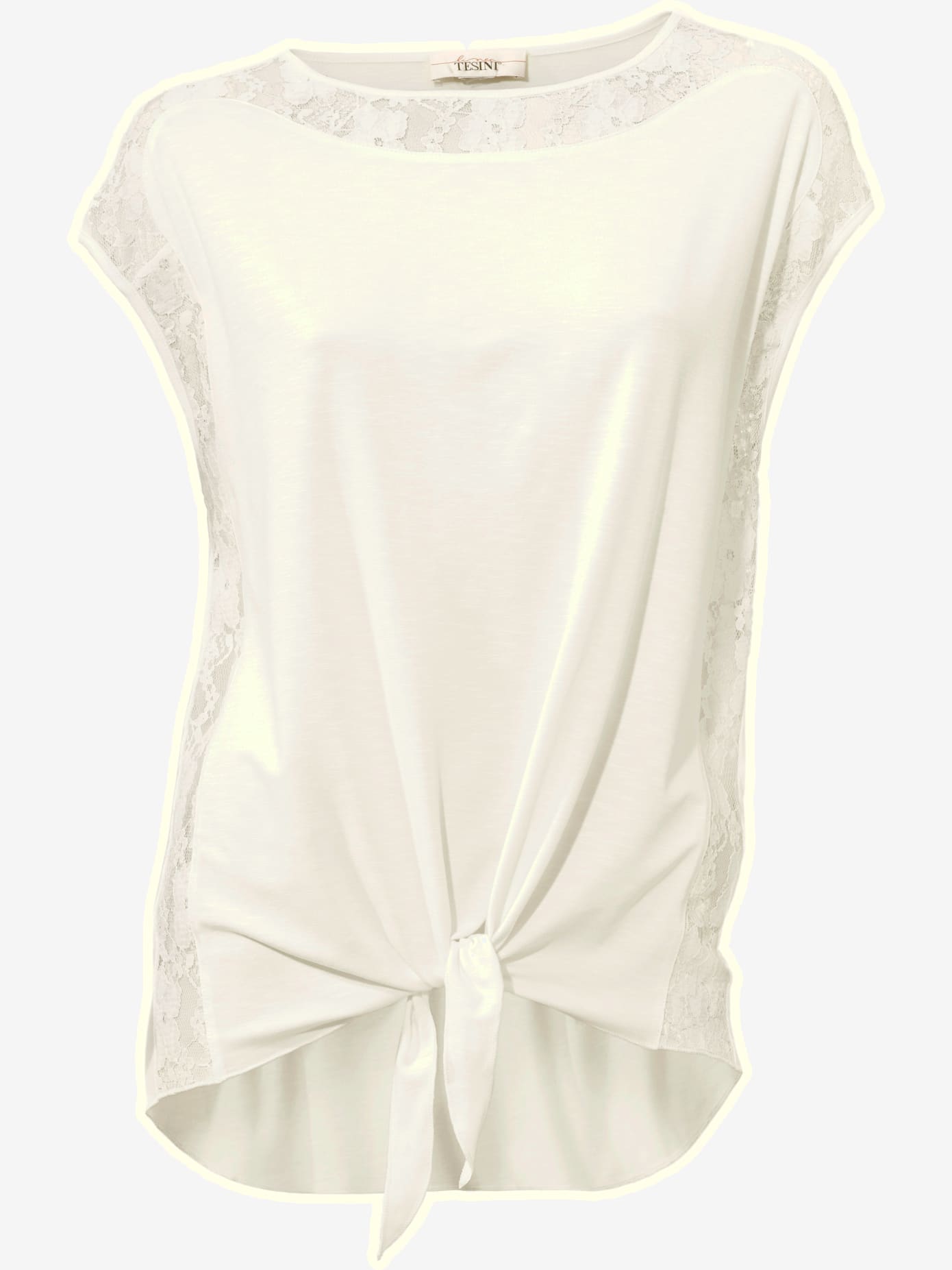 T-shirt en dentelle look romantique