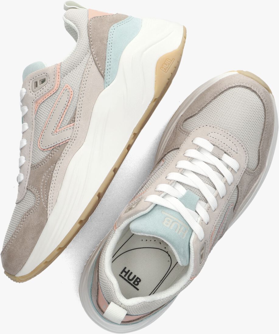 HUB beige hub lage sneakers glide-z