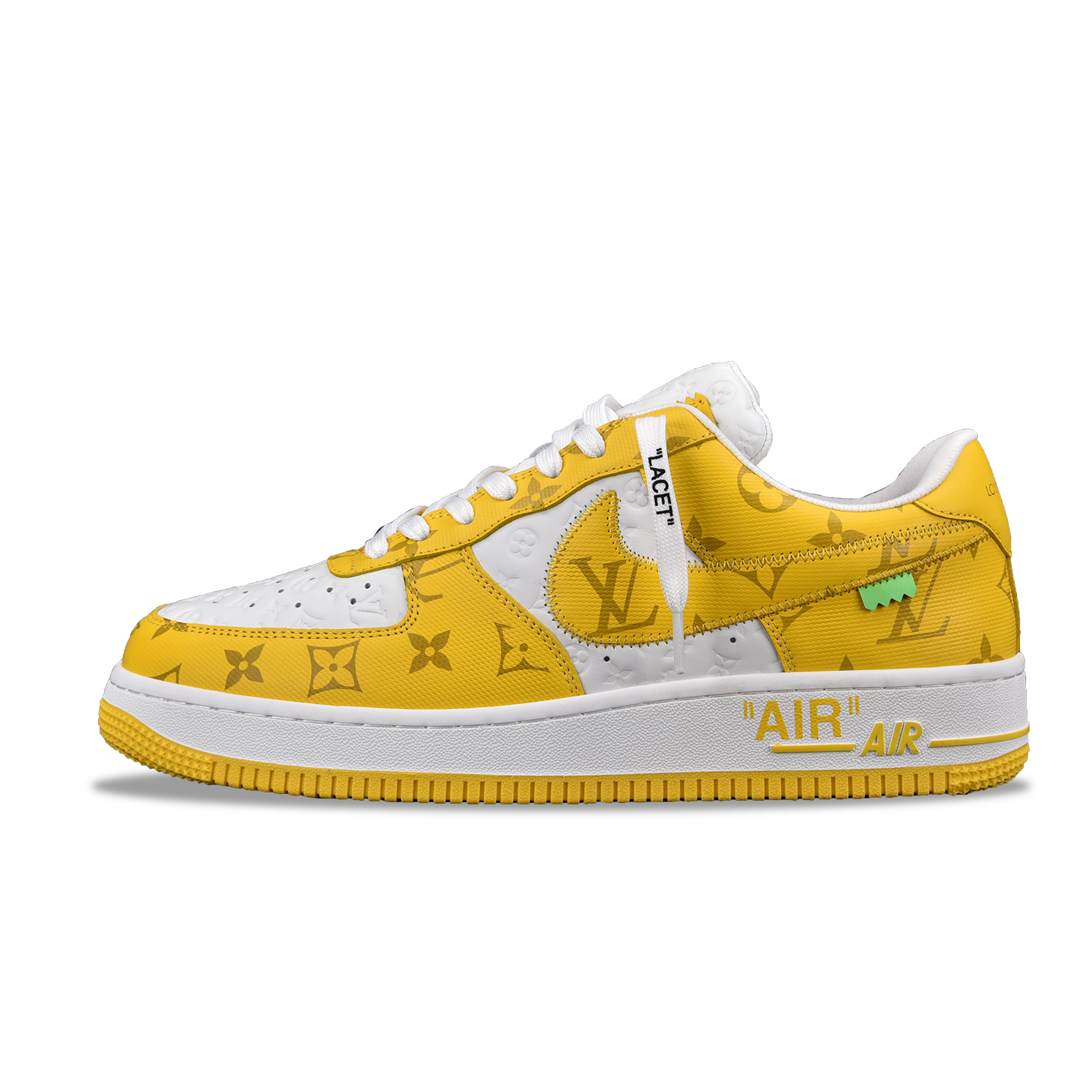 Nike Air Force 1 Low Louis Vuitton Royal Gray Yellow (Be careful about the size!!)