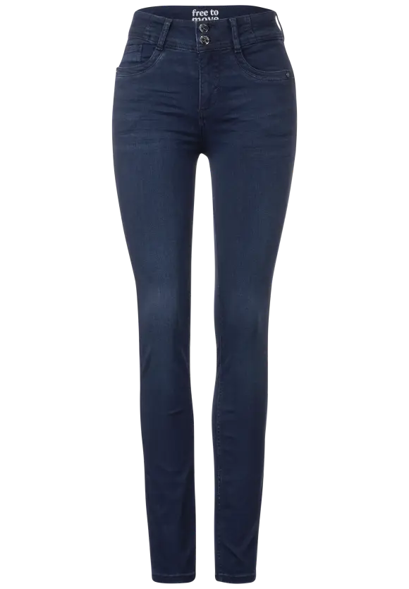 Free to move Jeans - dark blue soft washed