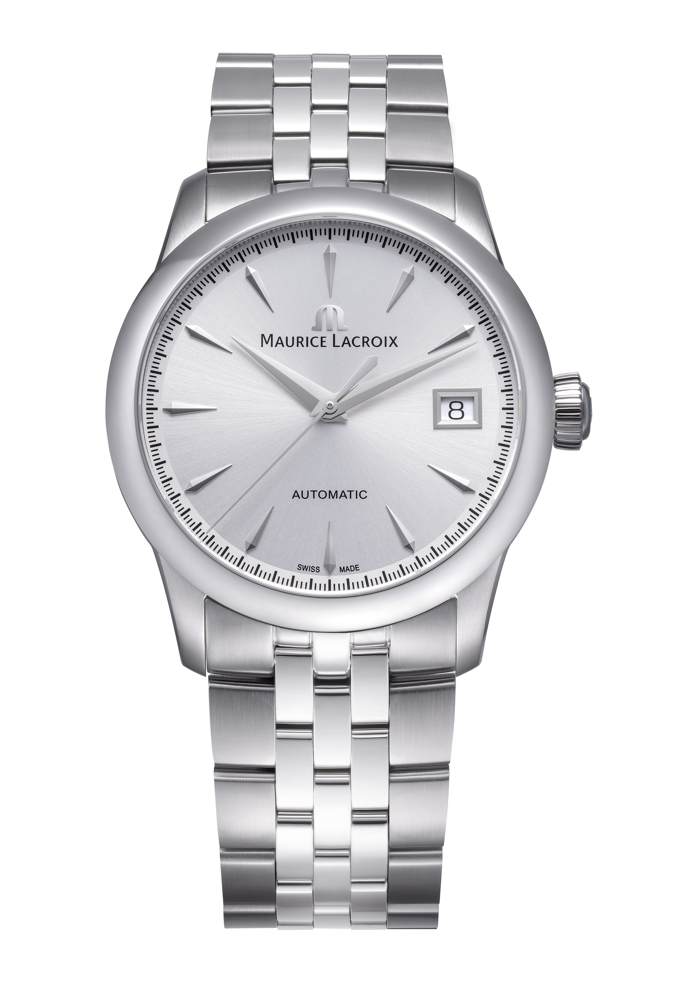 Maurice Lacroix 1975 Automatik Date 36mm Silber