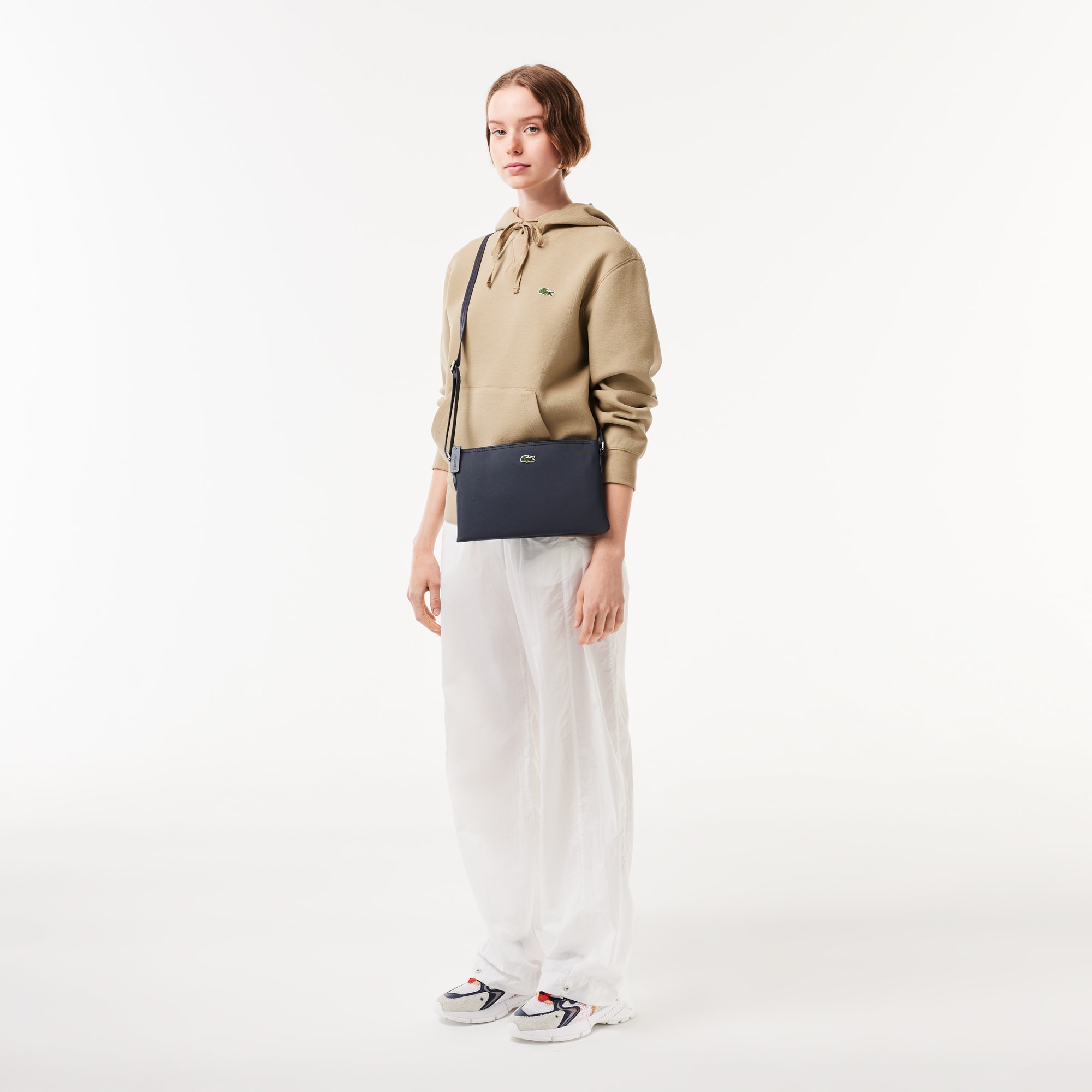 Sac crossover plat L.12.12 Concept uni Sacs à bandoulière - Bleu - Lacoste - Femme