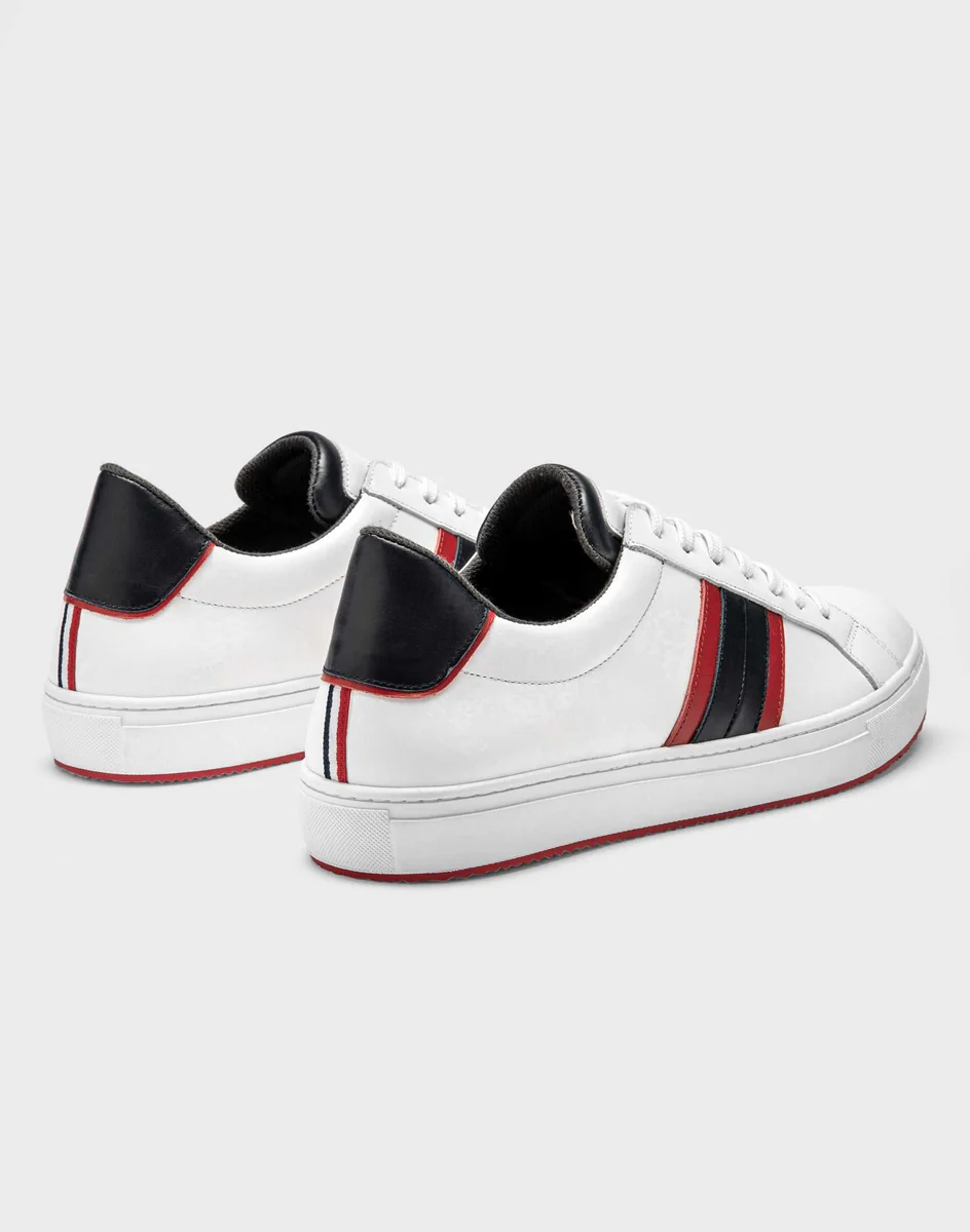 Sneakers cuir lisse