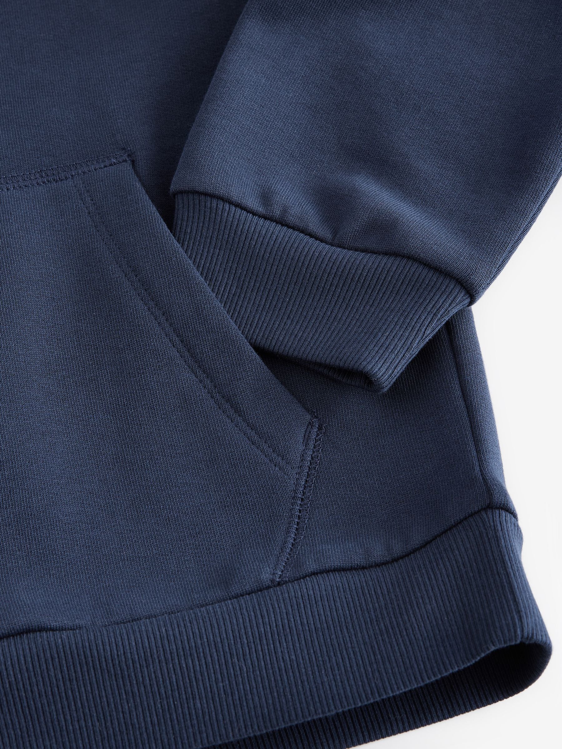 Marineblauw/crème - Hoodie met kleurblokken (3 - 16 jr)