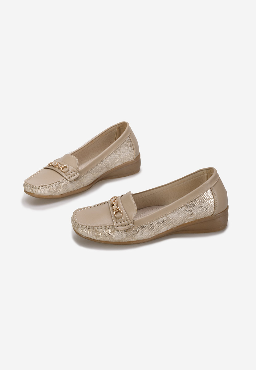 Mocassins femme beige Lerisea
