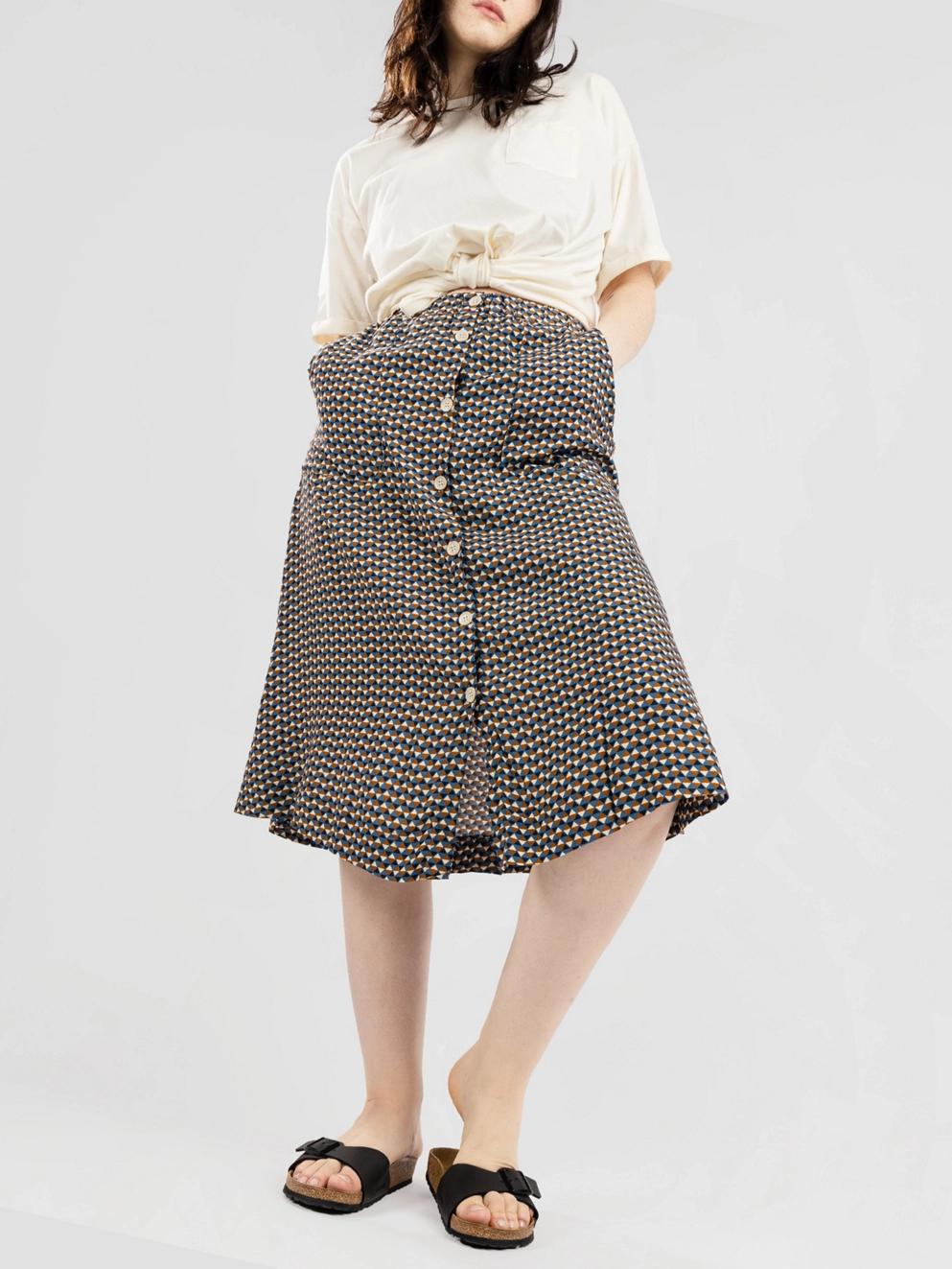 Iriedaily Blossy Skirt steelblue