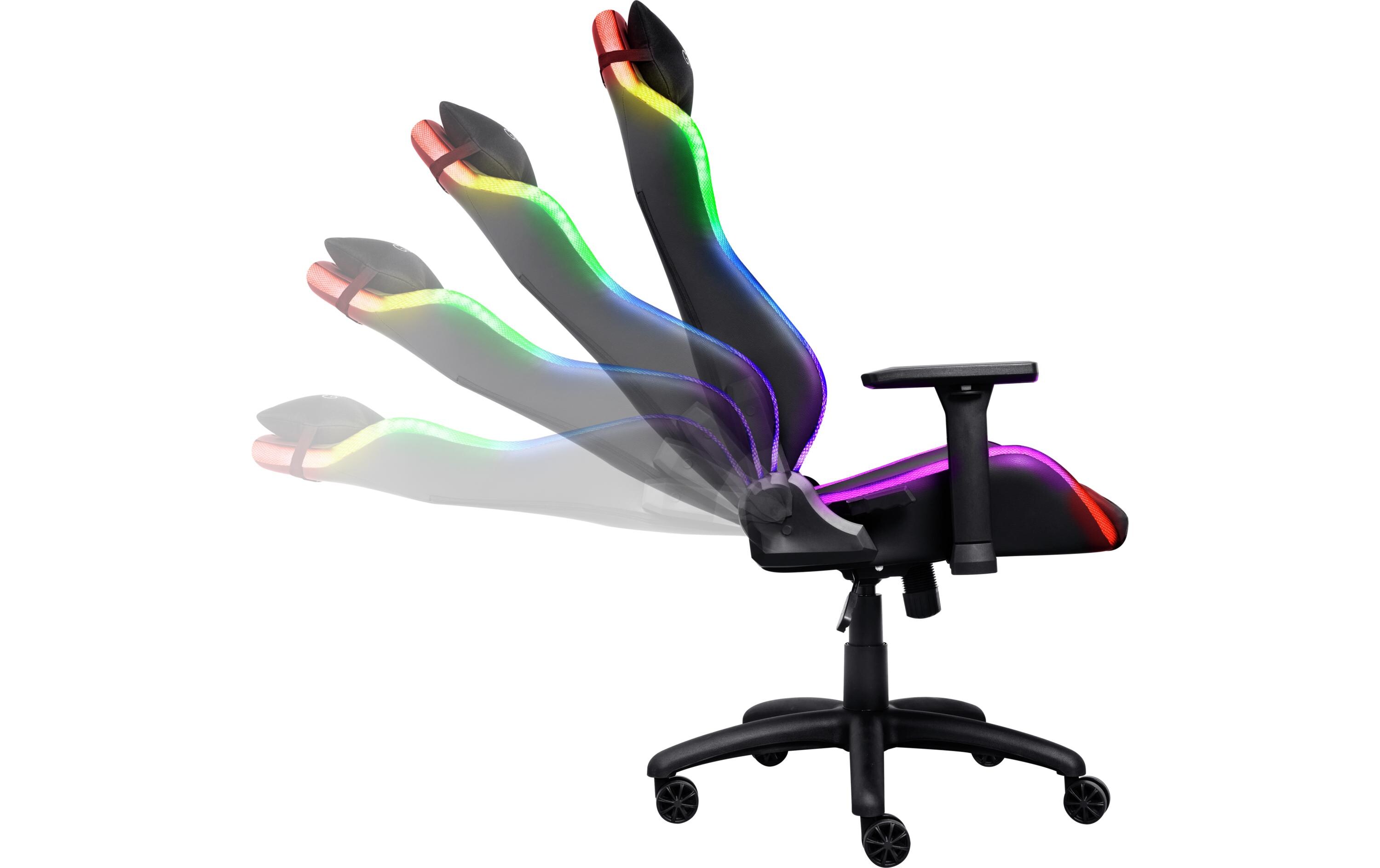 Gaming-Stuhl GXT 719 Ruya Pro RGB Schwarz<br>Komfortabler Premium-Gaming-Stuhl mit RGB-Beleuchtung