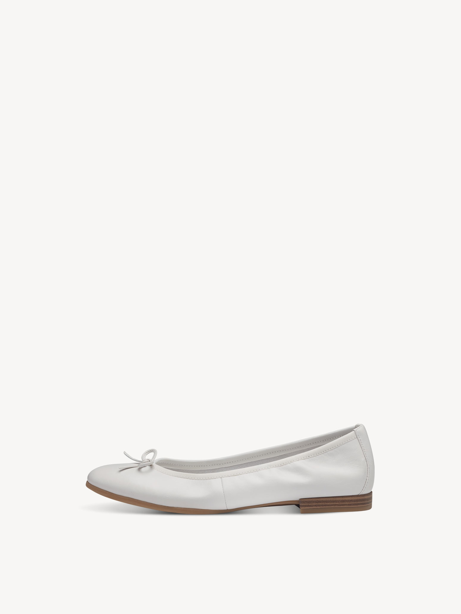 Leren Ballerina - wit