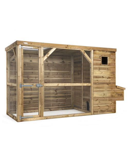 Voldux Kippenhok Toon Rechts - Kippenhok - 300x120x190 cm Naturel