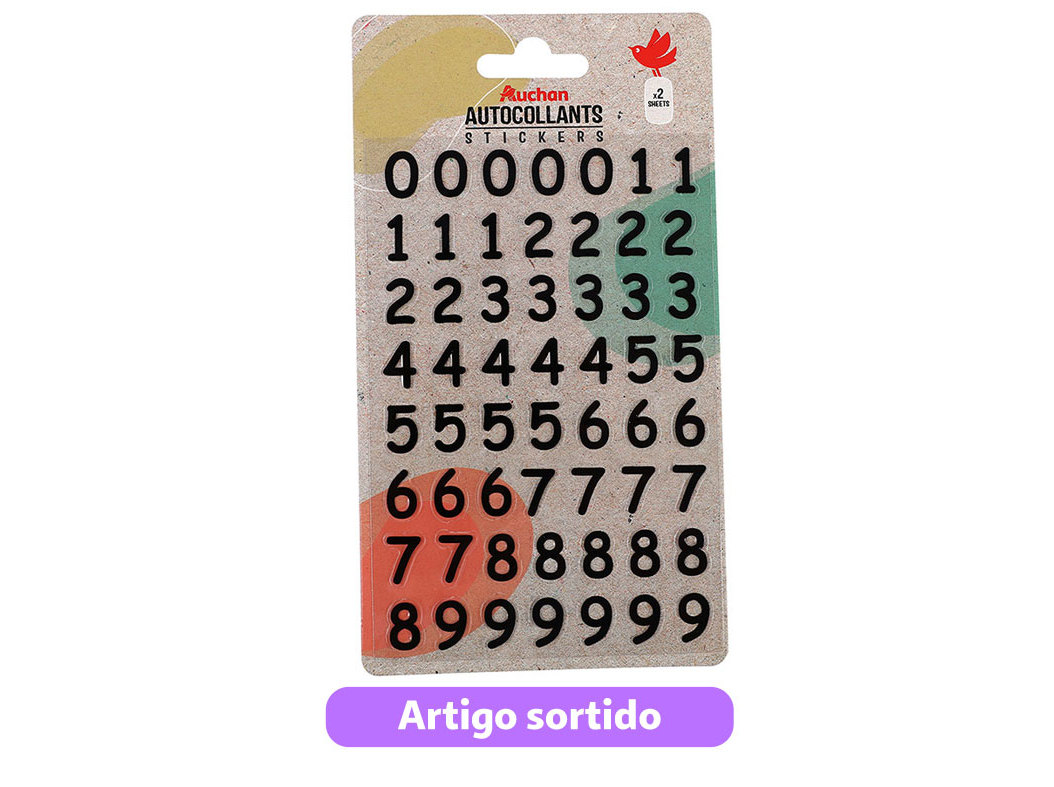 AUTOCOLANTES AUCHAN MODELOS SORTIDOS