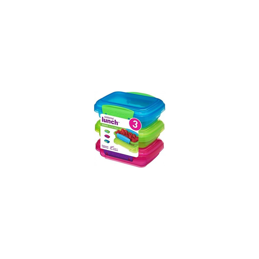 Sistema Opbevaringsboks 3-pack 200 ml.