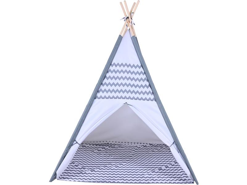 Knorrtoys Spielzelt Tipi – Zickzack Indianerzelt für drinnen und draussen