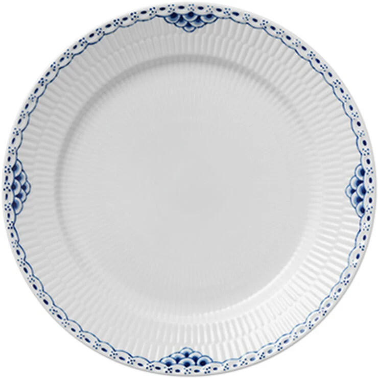 Royal Copenhagen Prinsesse 27 cm. tallerken Blå