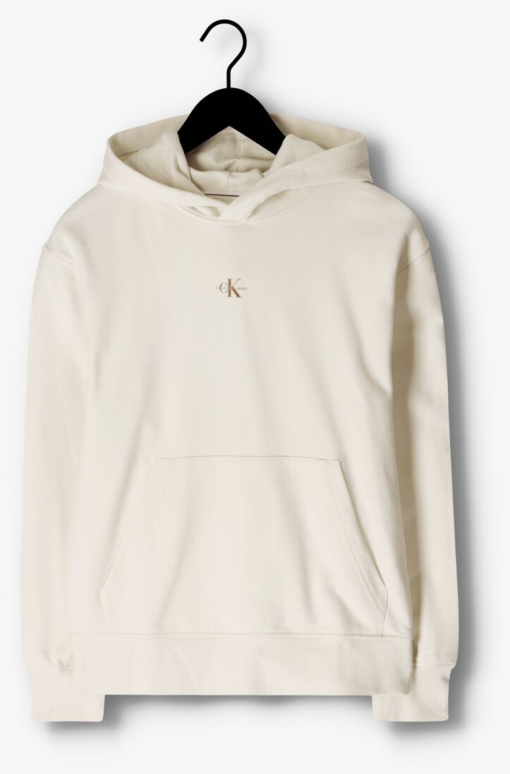 CALVIN KLEIN gebroken wit calvin klein sweater micro monologo hoodie