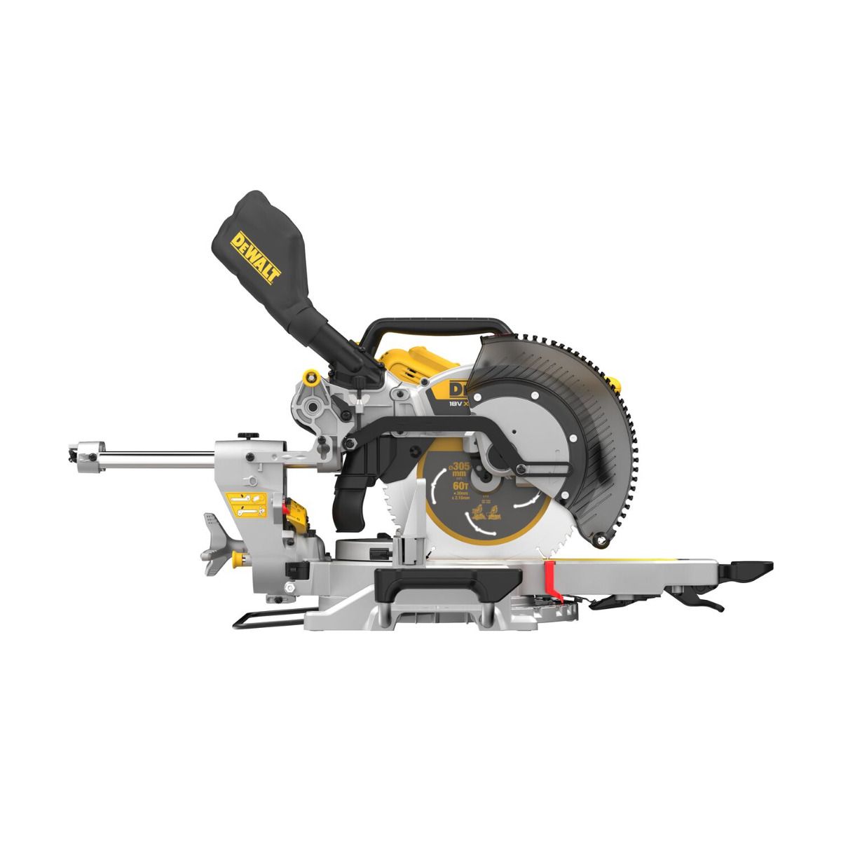 DeWALT DCS782XW2 Accu afkort-/verstekzaag 305mm met XPS 18V XR 8.0Ah