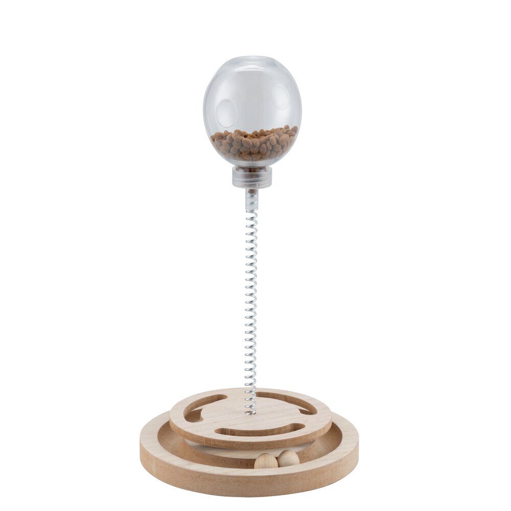 Jouet pour chat avec balles et emplacement pour croquettes