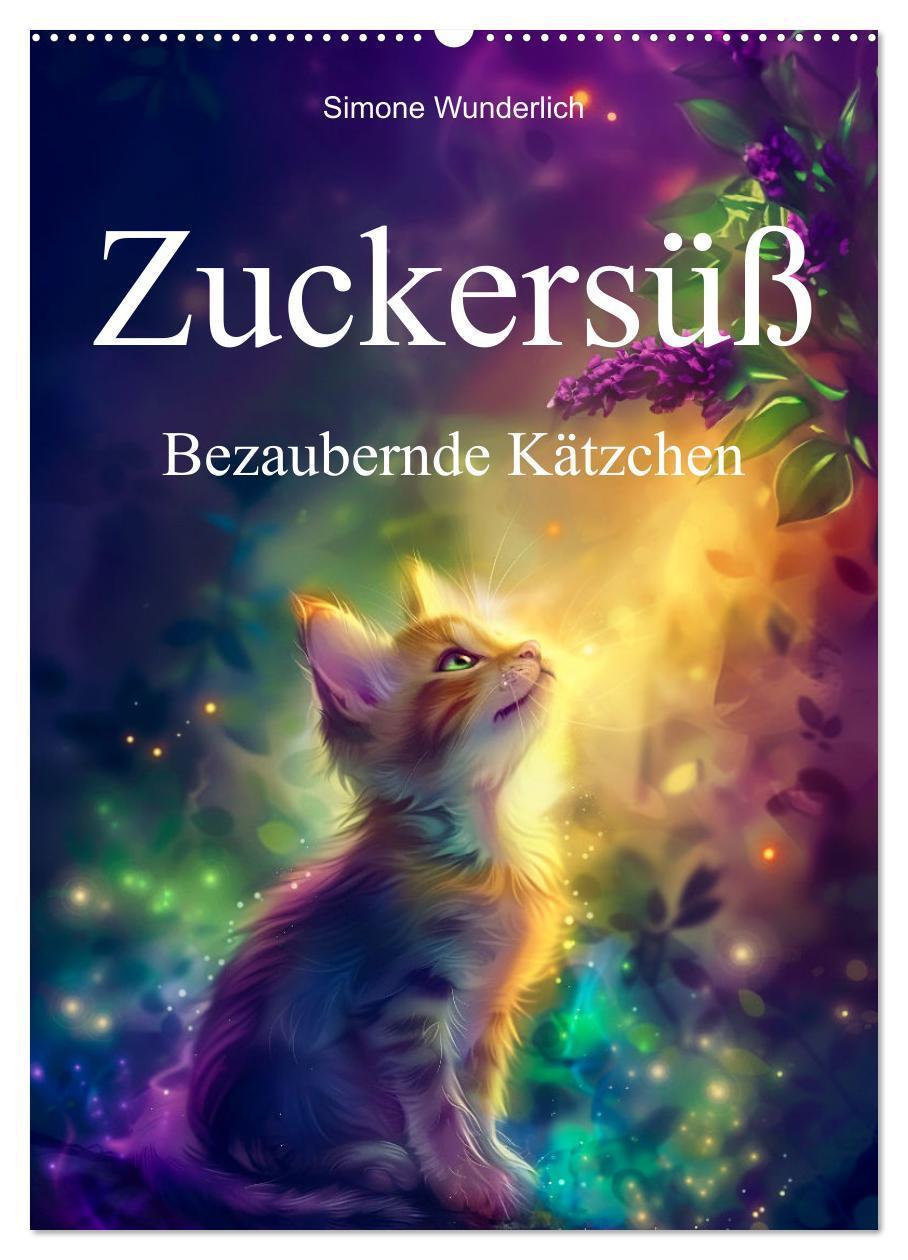 Zuckersüß - Bezaubernde Kätzchen (Wandkalender 2025 DIN A2 hoch), CALVENDO Monatskalender