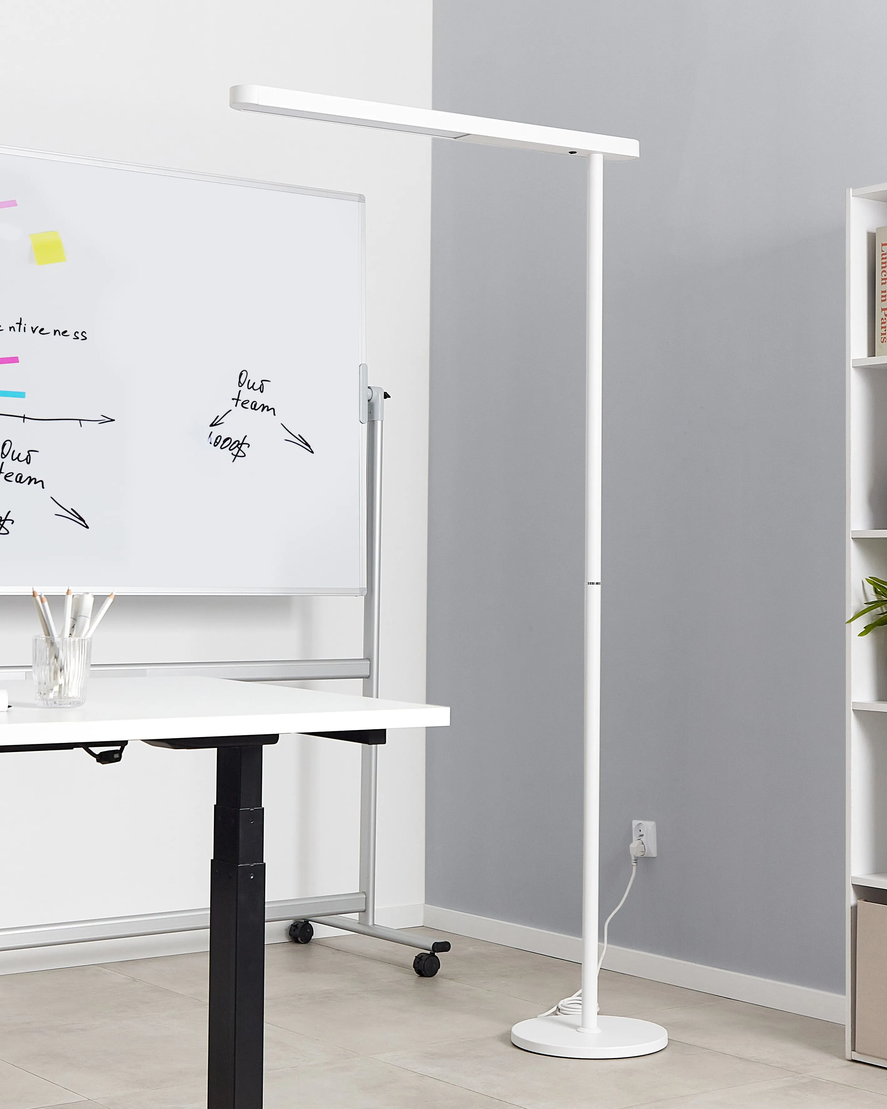 LED staande lamp PERSEUS Metaal Wit