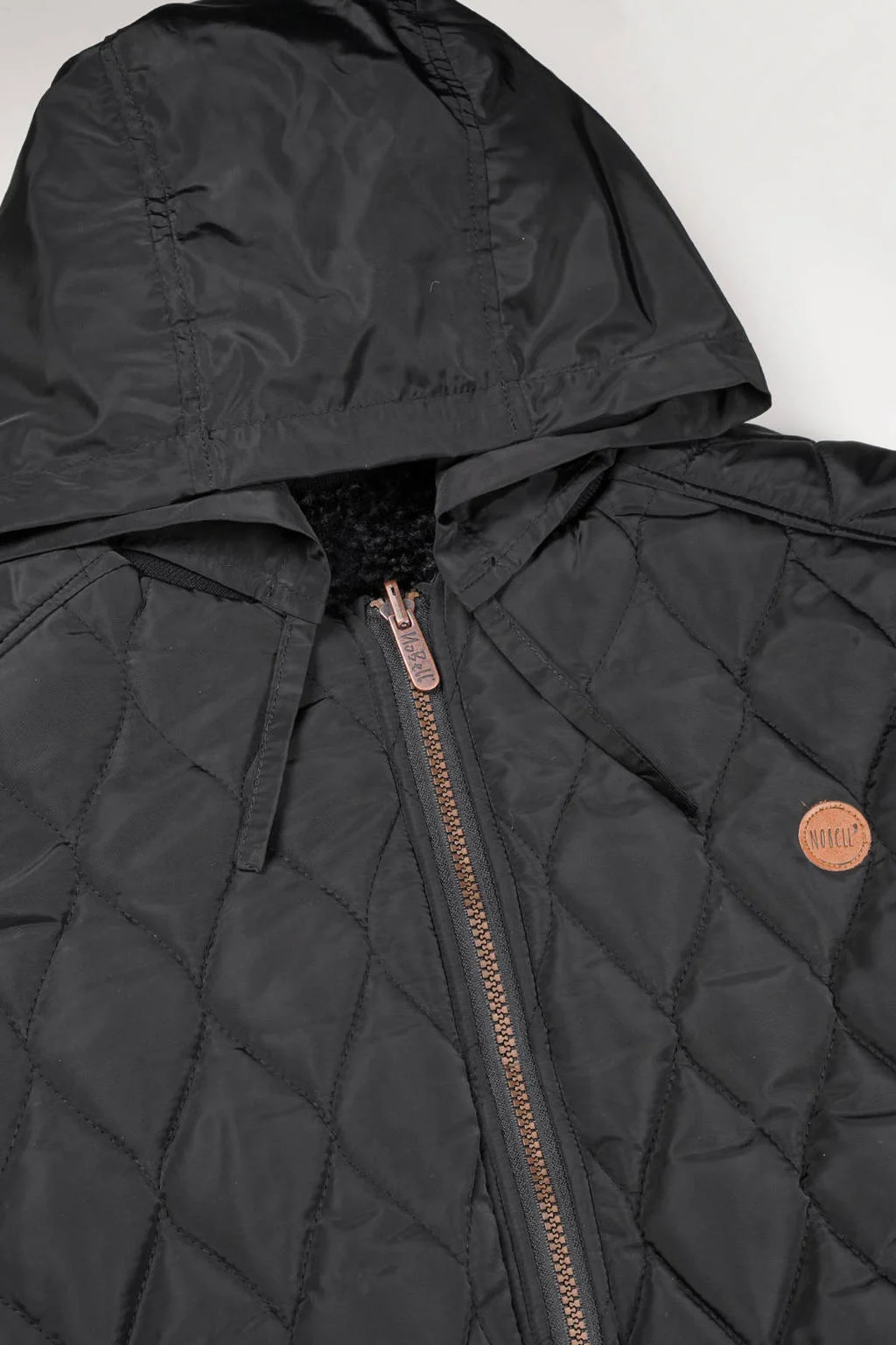NoBell’ reversible quilted winterjas Bombi zwart