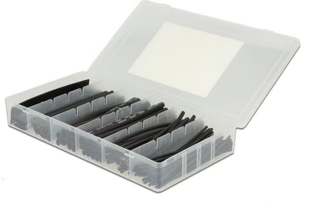 DeLOCK Krympeslang, 100 stk, 100mm, 2:1, sort