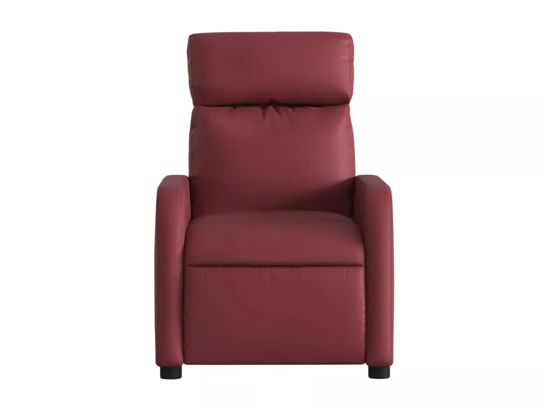 Fauteuil massant inclinable Rouge bordeaux Similicuir