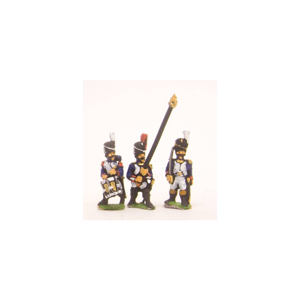 French: Old Guard: Command: in Full dress: Officers, Standard Bearers & Drummers