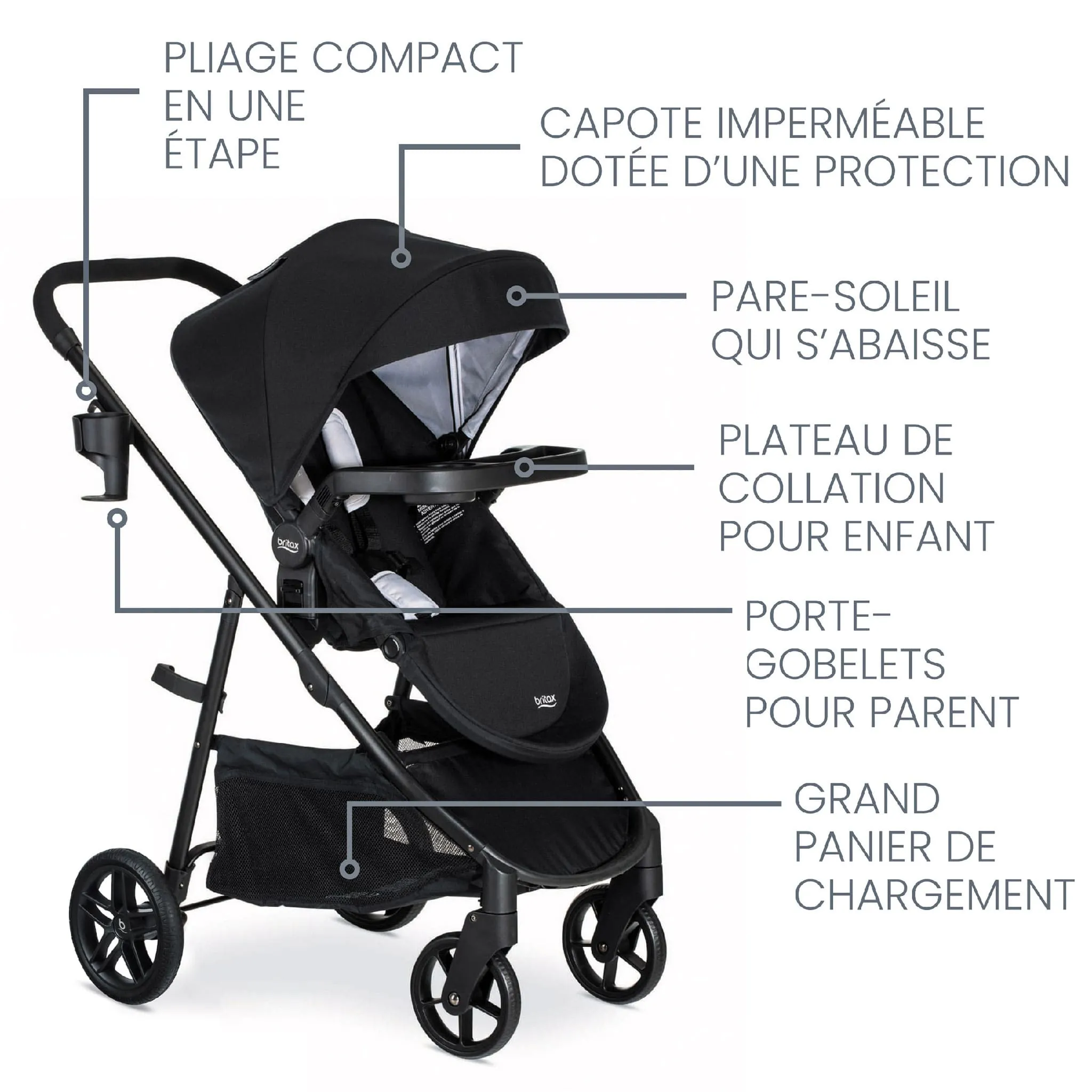 Britax Système de Voyage Willow™ Brook™  - Onyx Glacier