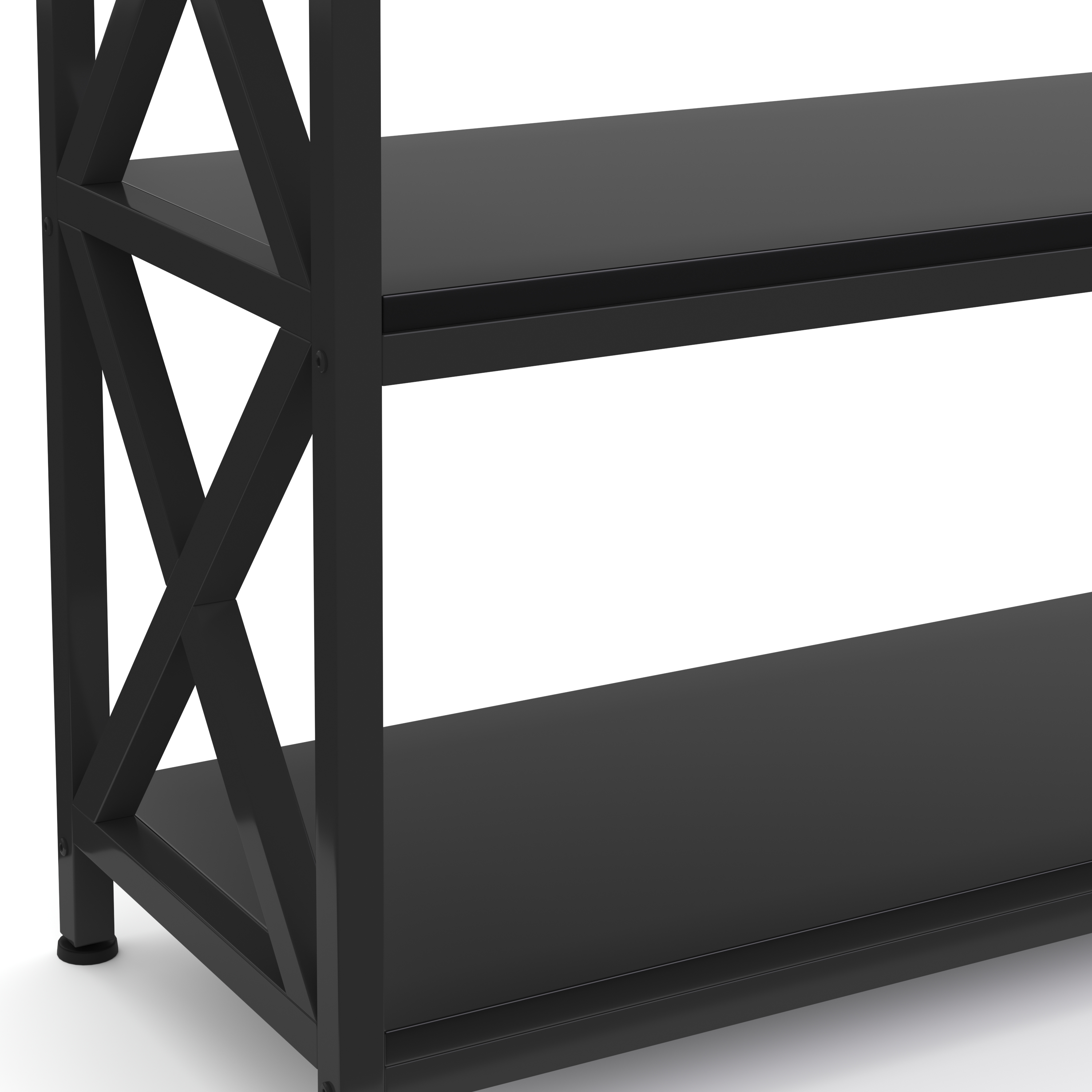 Konsolentisch EDMAR 100 x 80 cm schwarz
