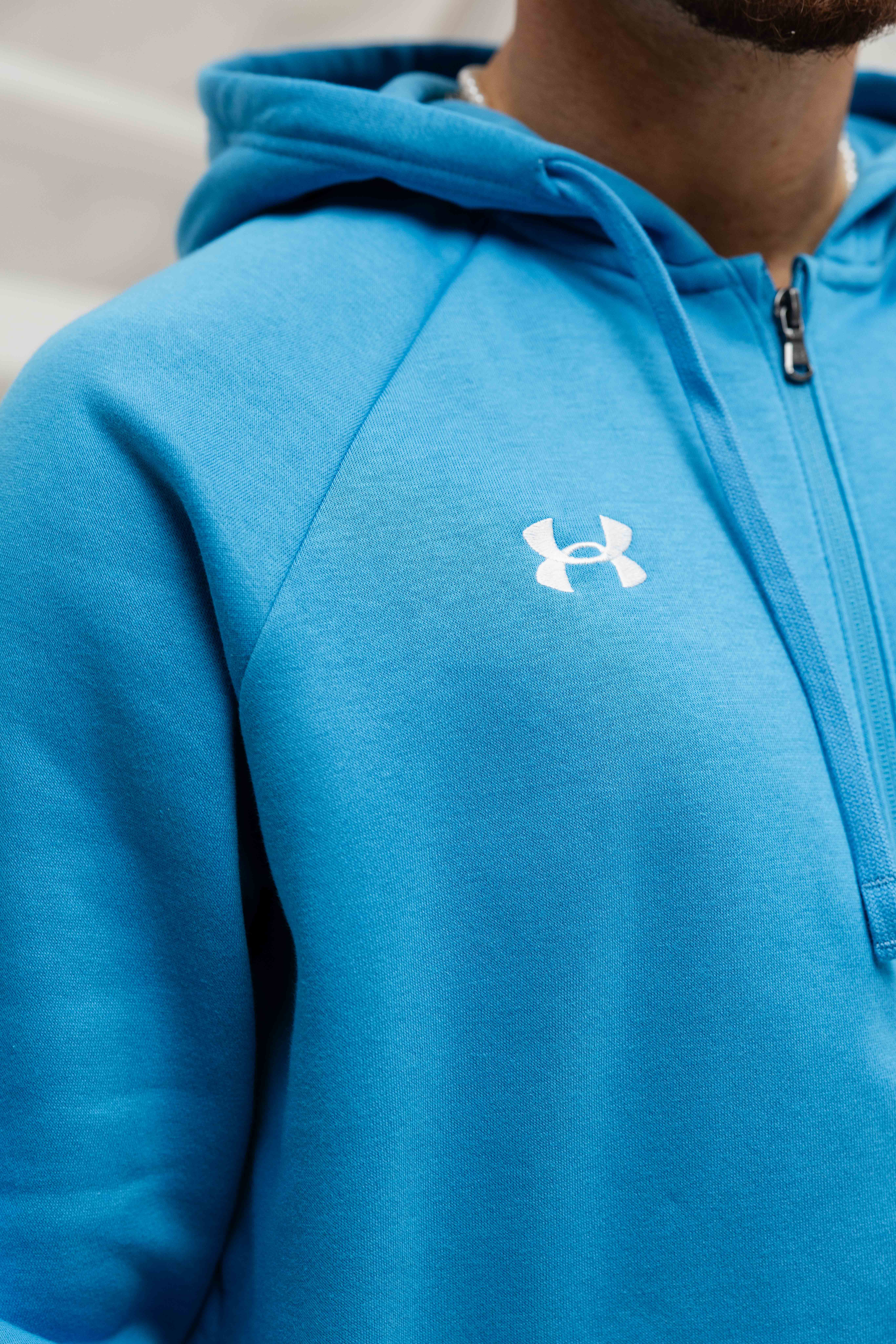 Under Armour Rival Fleece Full-Zip Trainingspak Heren Blauw
