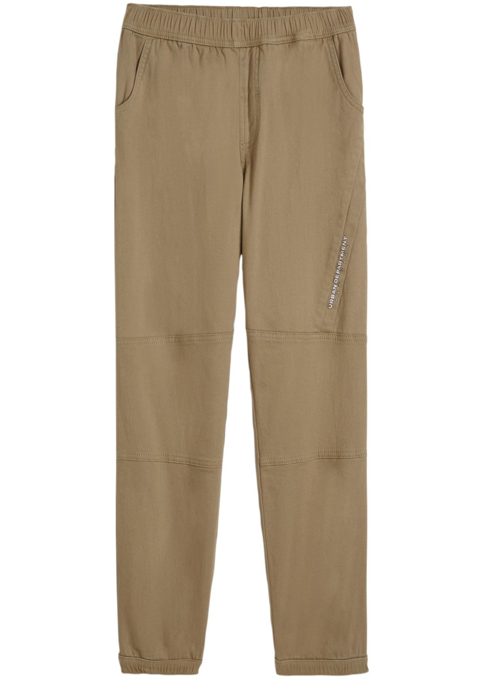 Pantalon twill garçon thermo et taille extensible, Loose Fit